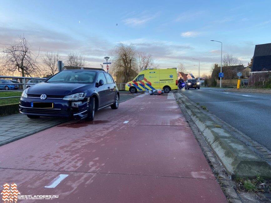 Scooterrijder gewond bij ongeluk Noordweg