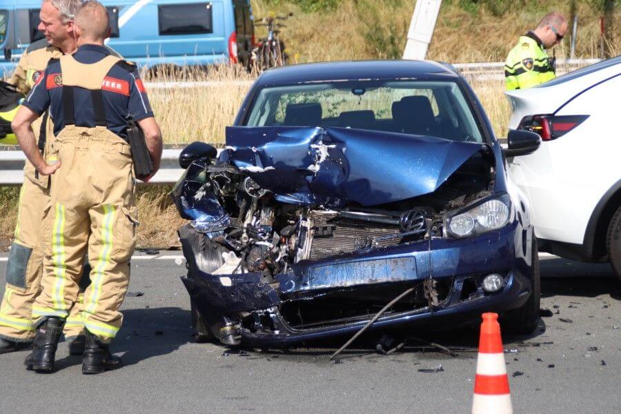 Gewonde bij ongeval A4 Den Hoorn