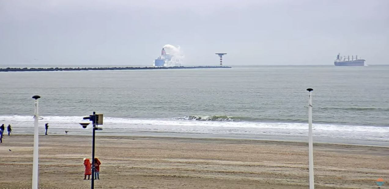 Webcam Hoek van Holland strand klaar voor de jaarwisseling