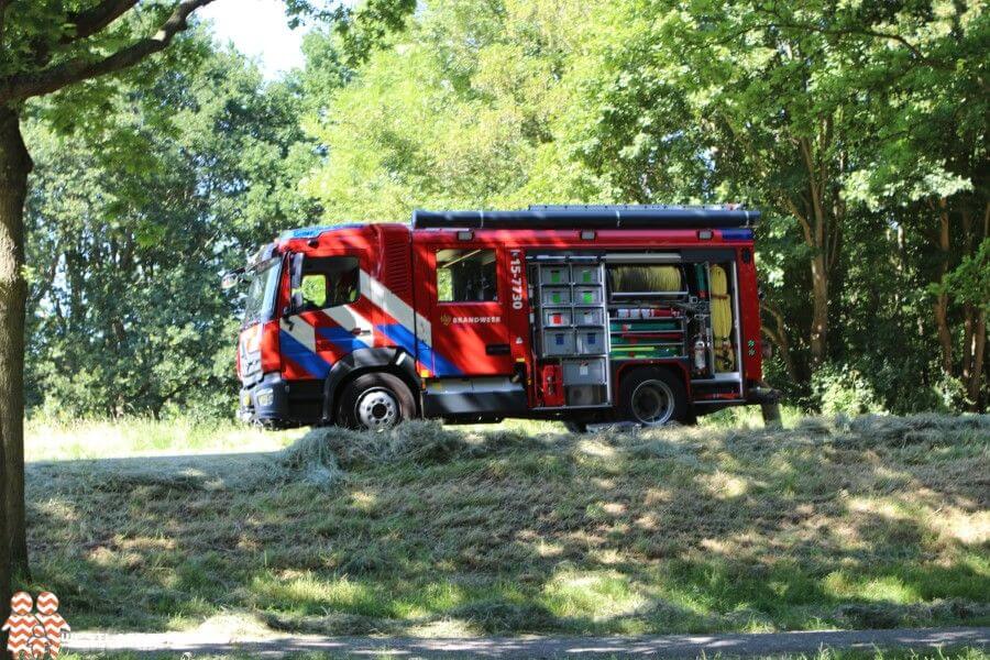 Bermbrandjes bij recreatiegebied de Uithof