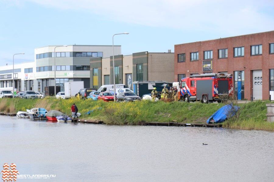 Melding scheepvaartbrand aan de Vlotlaan