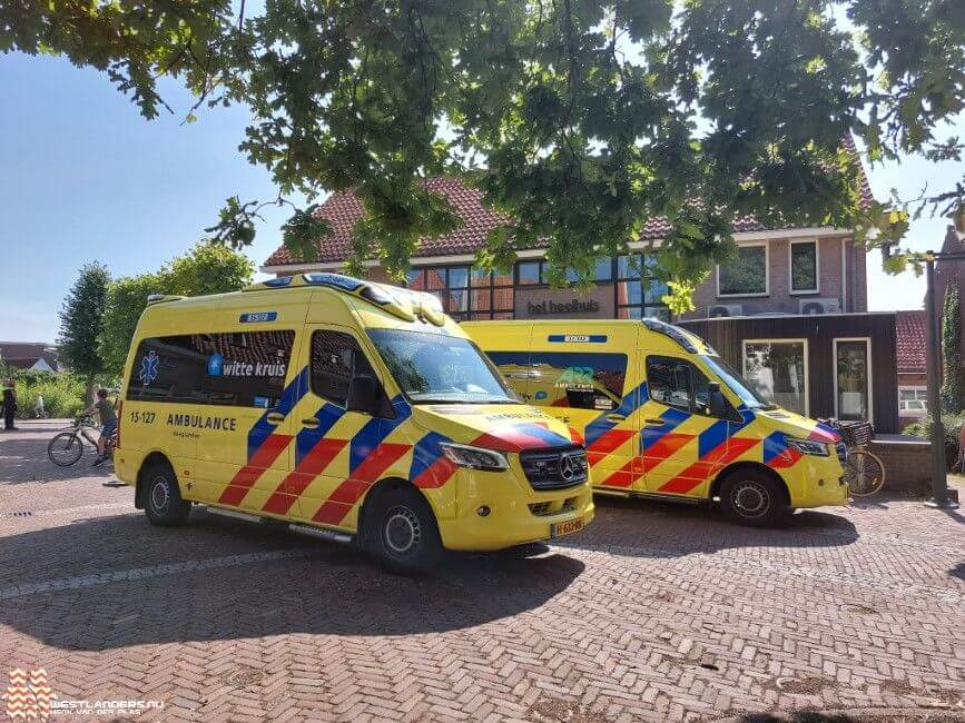 Medische noodsituatie met kinderen in Maasland