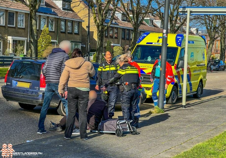 Voetganger gewond door rukwind