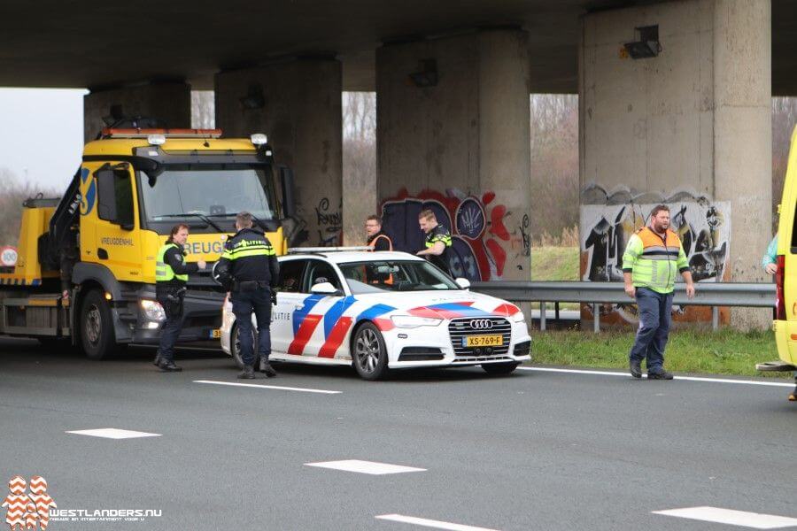 Twee aanhoudingen na ongeluk op de A4