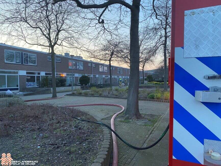 Schuttingbrand aan de Cordesstraat