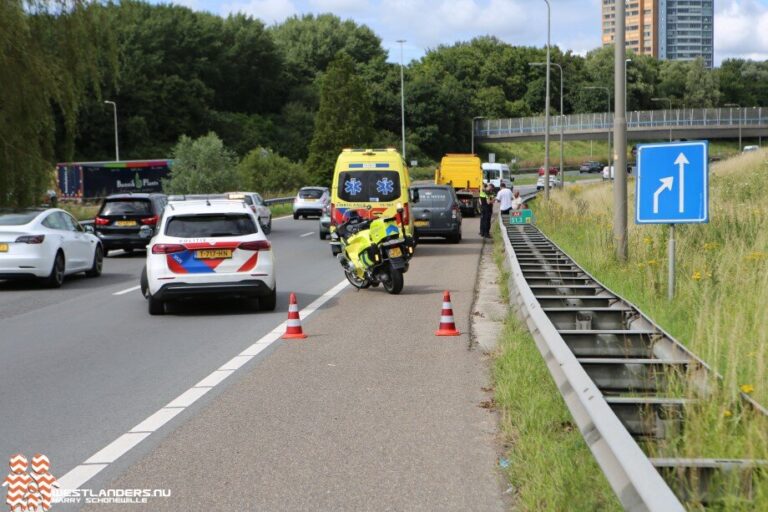 Licht gewonde bij ongeluk toerit A4