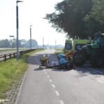 Brommerrijder gewond na ongeluk met tractor