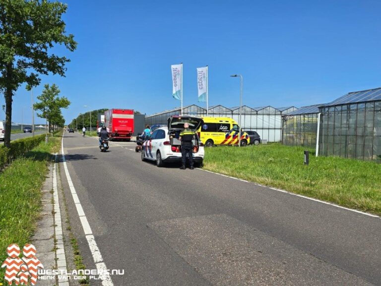 Ongeluk tussen scootmobiel en vrachtwagen