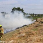 Flinke buitenbrand aan de Van Luyklaan