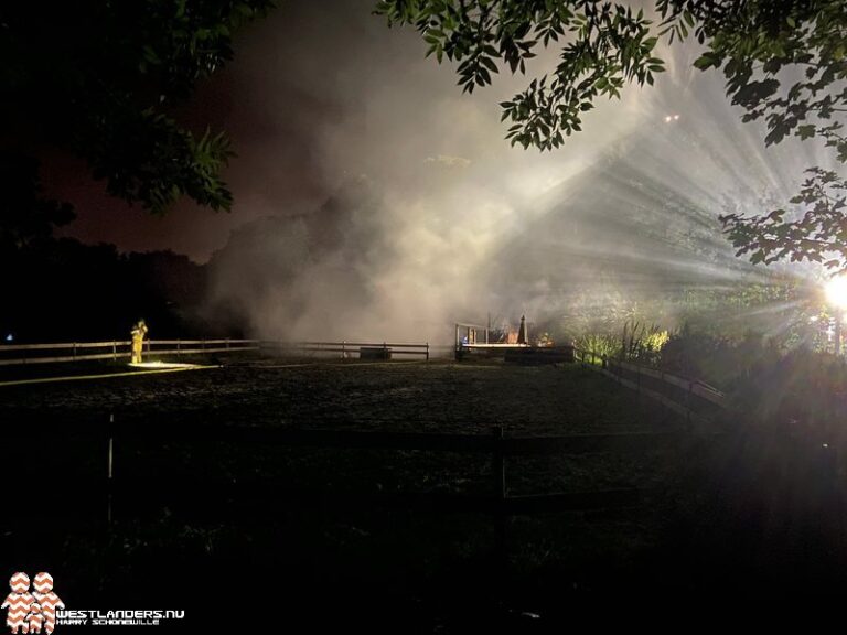 Grote stalbrand aan het Jaagpad