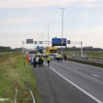 Automobiliste zwaar gewond door ongeluk A20 na pech