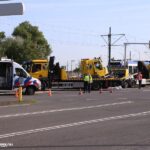 Tram in botsing met bergingsvoertuig