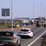 Verkeersopstopping en een gewonde na ongeluk A20