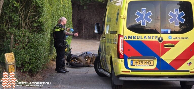 Botsing scooters aan de Papelaan