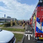 Boot vliegt in brand tijdens vaartocht