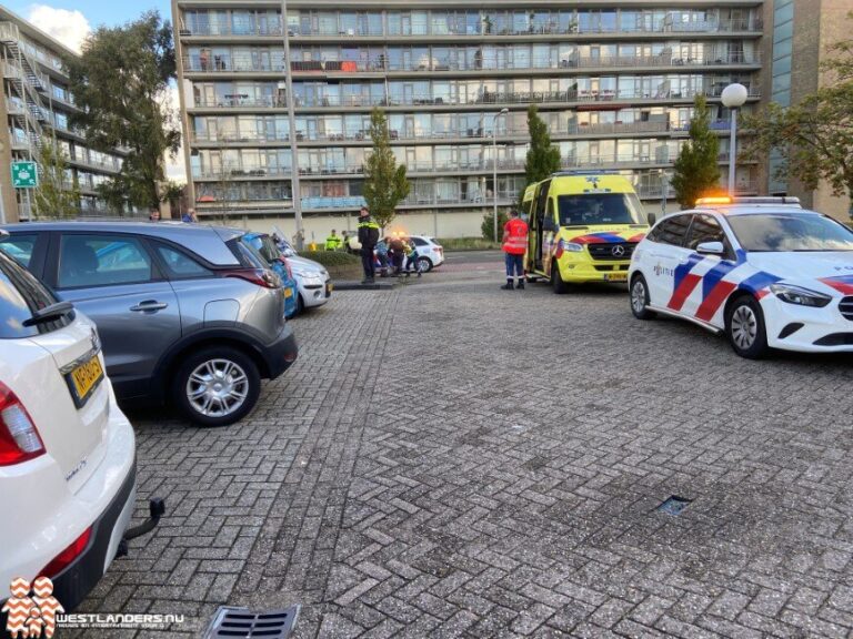 Ongeluk met scooterrijder bij Middel Broekweg