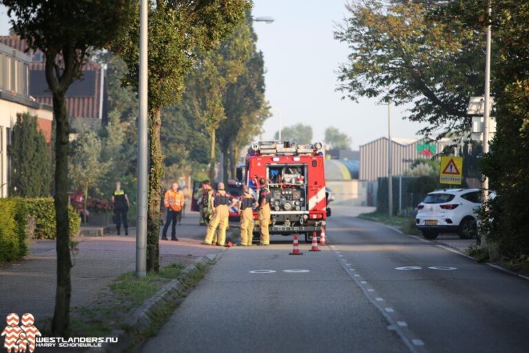 Middelbrand bij kas Hoge Geest