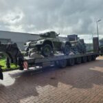 Oude legervoertuigen in Hoek van Holland gespot