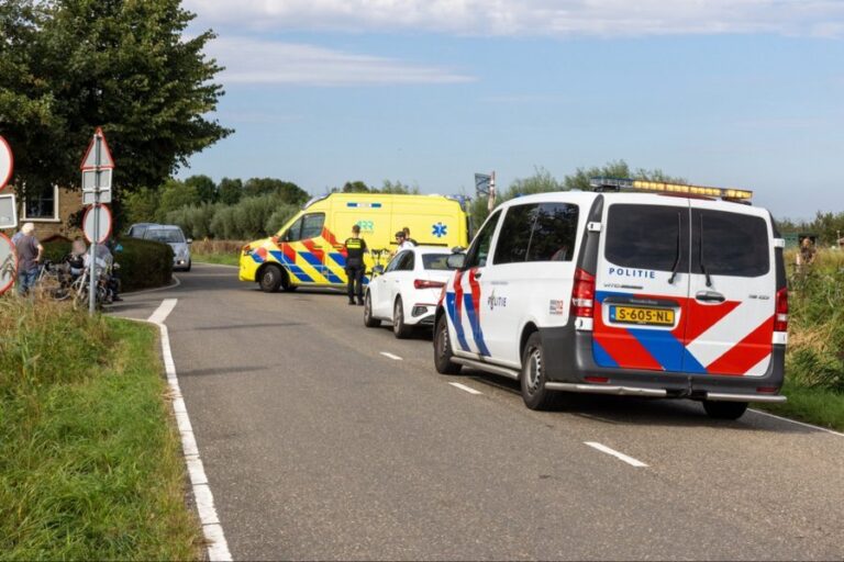 Fietser gewond na ongeluk met motor