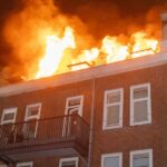 Grote brand na explosie in appartement