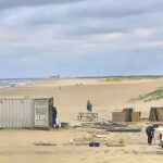 Live beelden Westlandse strand op nieuwe locatie