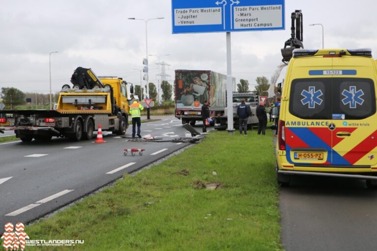 Flink wat schade bij ongeluk N465