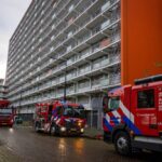 Uitslaande brand in flatgebouw Sparrendal