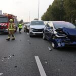 Snelweg A20 dicht na ongeval met meerdere voertuigen