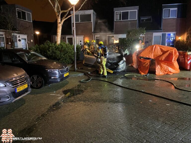 Autobrand aan de Lange Spruit