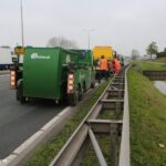 Dubbele pech op de provinciale weg N213