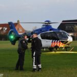 Politiehelikopter landt aan de Vierschaar