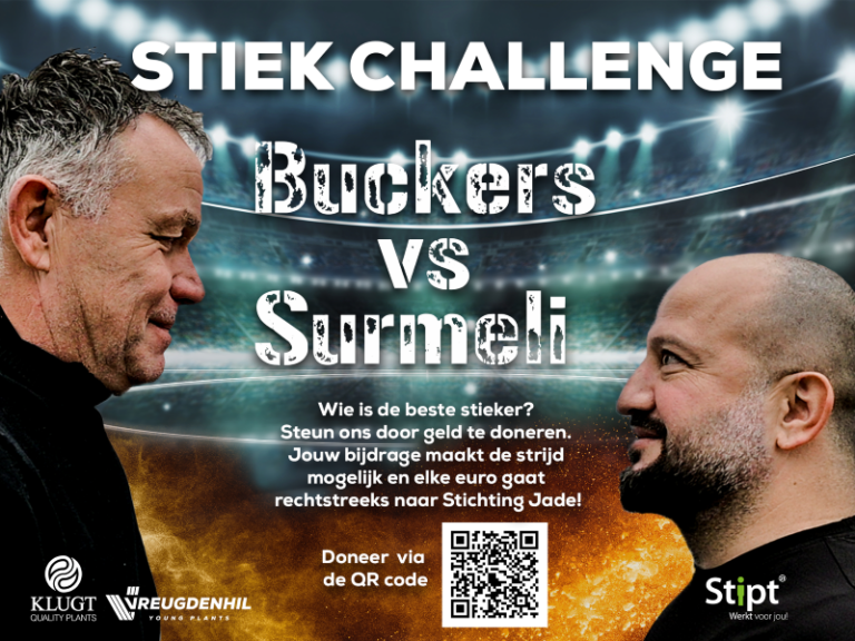 Stiekchallenge: Buckers vs. Surmeli voor Stichting Jade