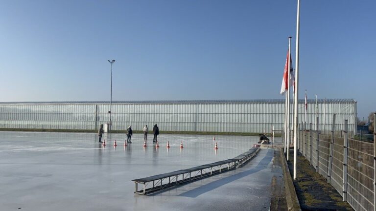 Korte schaatspret in De Lier