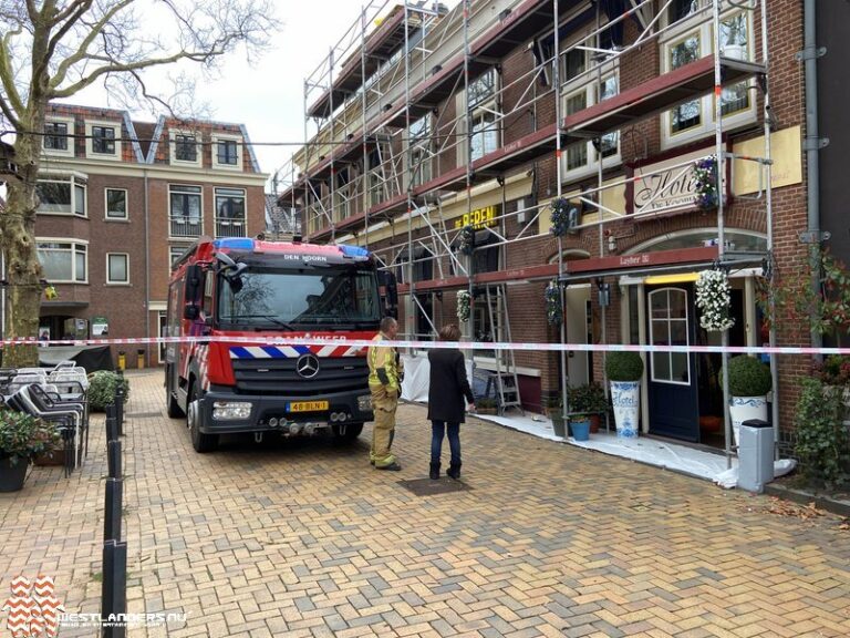 Middel dakbrand bij hotel aan de Beestenmarkt