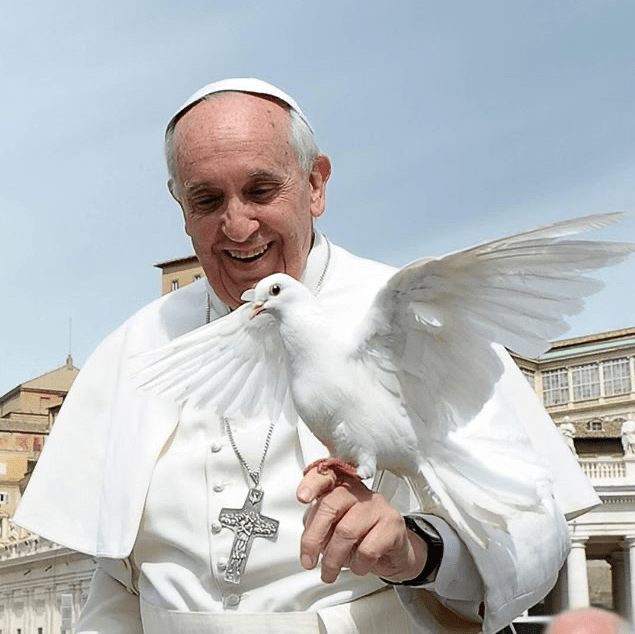 Eerbetoon voor Paus Franciscus