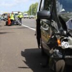 Ongeluk op A13 door overstekende eendjes