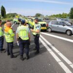 Aanhoudingen en boetes na aanrijding voertuig Rijkswaterstaat
