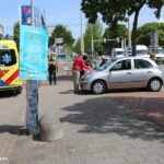 Scooter onderuit bij ongeluk Erasmusweg