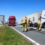 Dieseltank slaat lek na ongeluk Coldenhovelaan