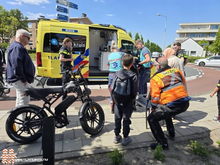 Jongen gewond na ongeluk met fatbike