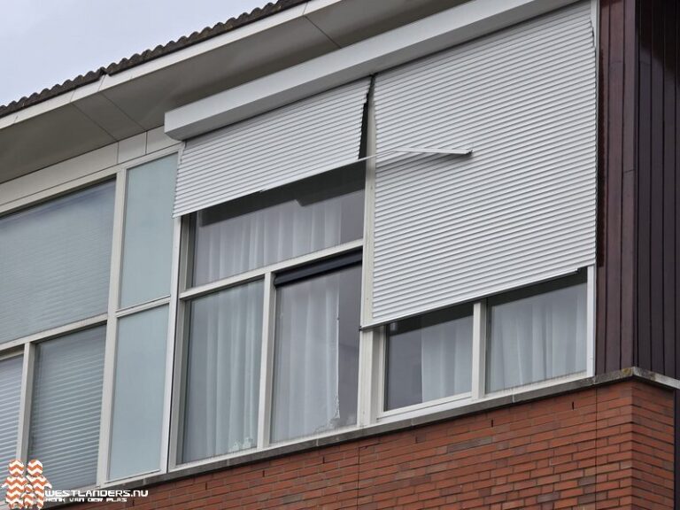 Stormschade aan de Florence Nightingalelaan