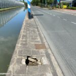 Sinkhole aan de Nieuweweg
