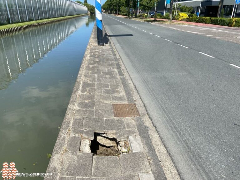 Sinkhole aan de Nieuweweg