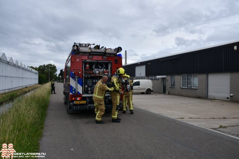 Middelbrand aan de Pastoor Verburghlaan