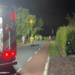 Groeneweg versperd door treurwilg