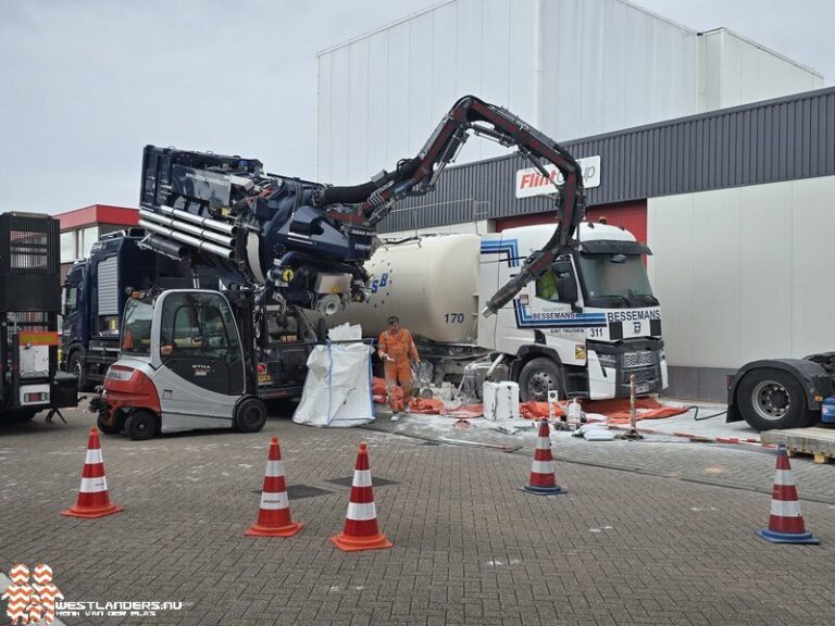 Vertraging bij berging kapotte tankwagen