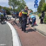 Vrouw gewond na ongeluk rotonde Leeuweriklaan